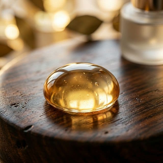 Goutte d'huile essentielle précieuse